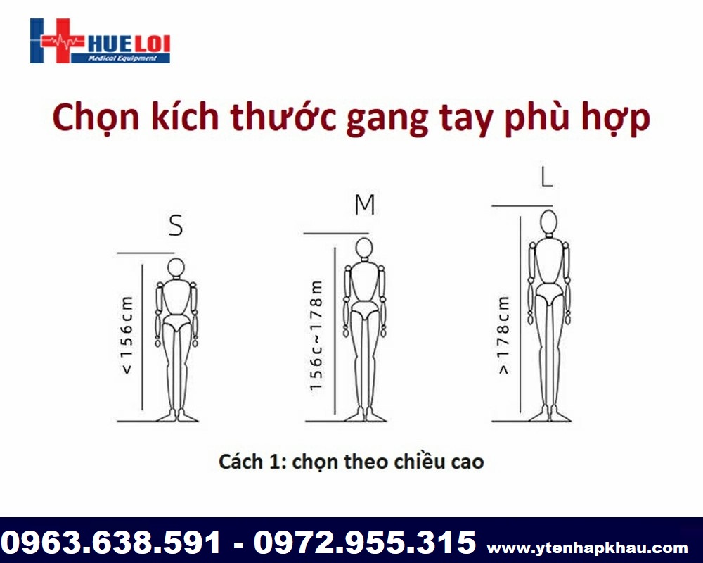 Chọn size kích thước phù hợp bàn tay