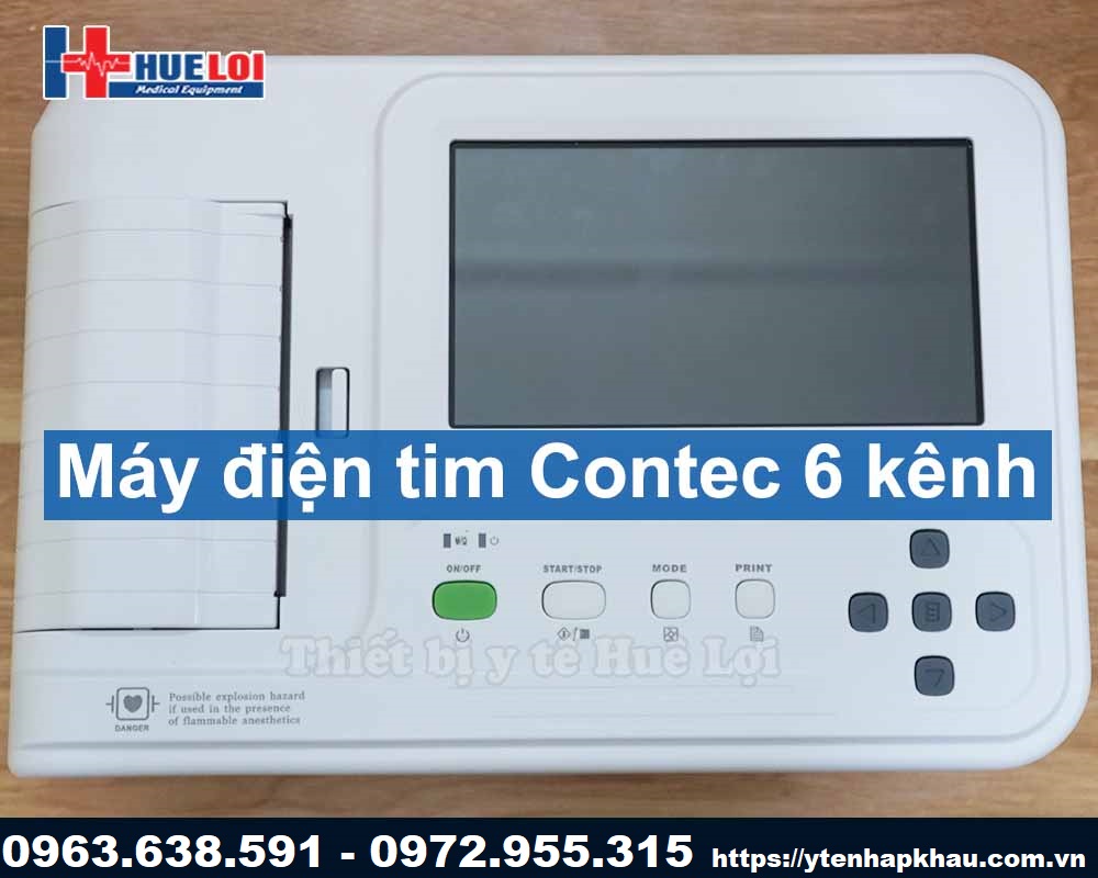 Máy điện tim 6 kênh giá rẻ